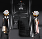 Car Seat Organizer Leather Cup & Coin Holder