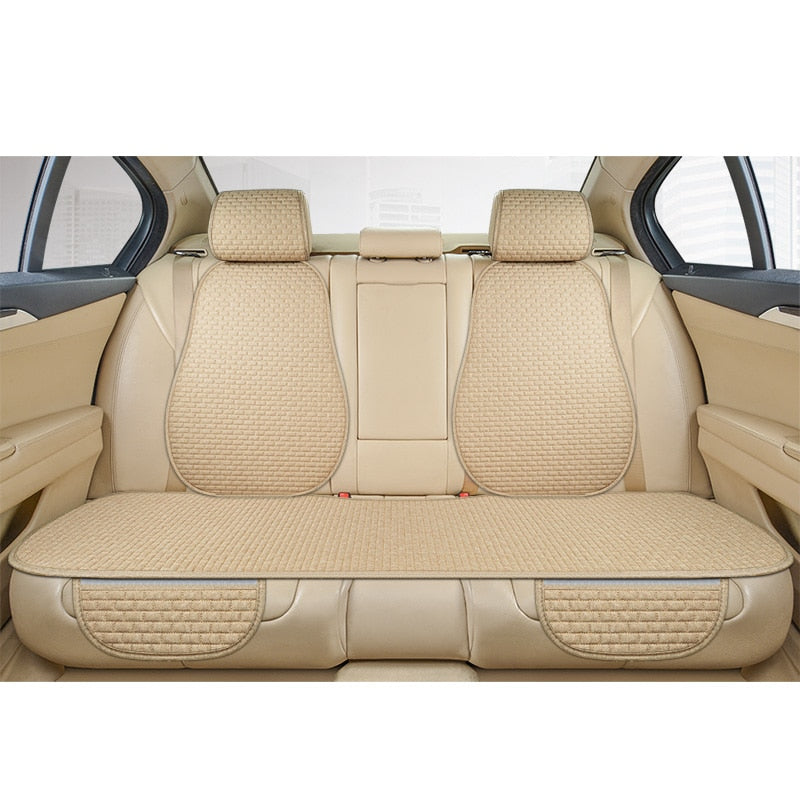 Car Seat Protector Anti-Slip & Waterproof Durable Flax