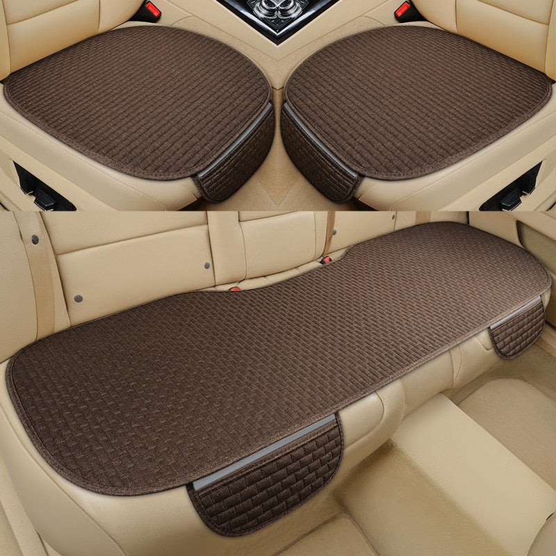 Car Seat Protector Anti-Slip & Waterproof Durable Flax