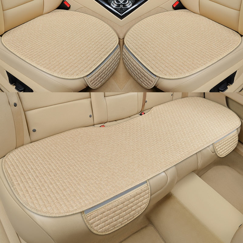 Car Seat Protector Anti-Slip & Waterproof Durable Flax