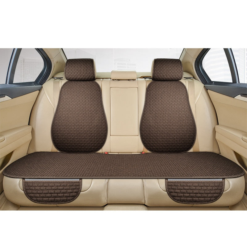 Car Seat Protector Anti-Slip & Waterproof Durable Flax