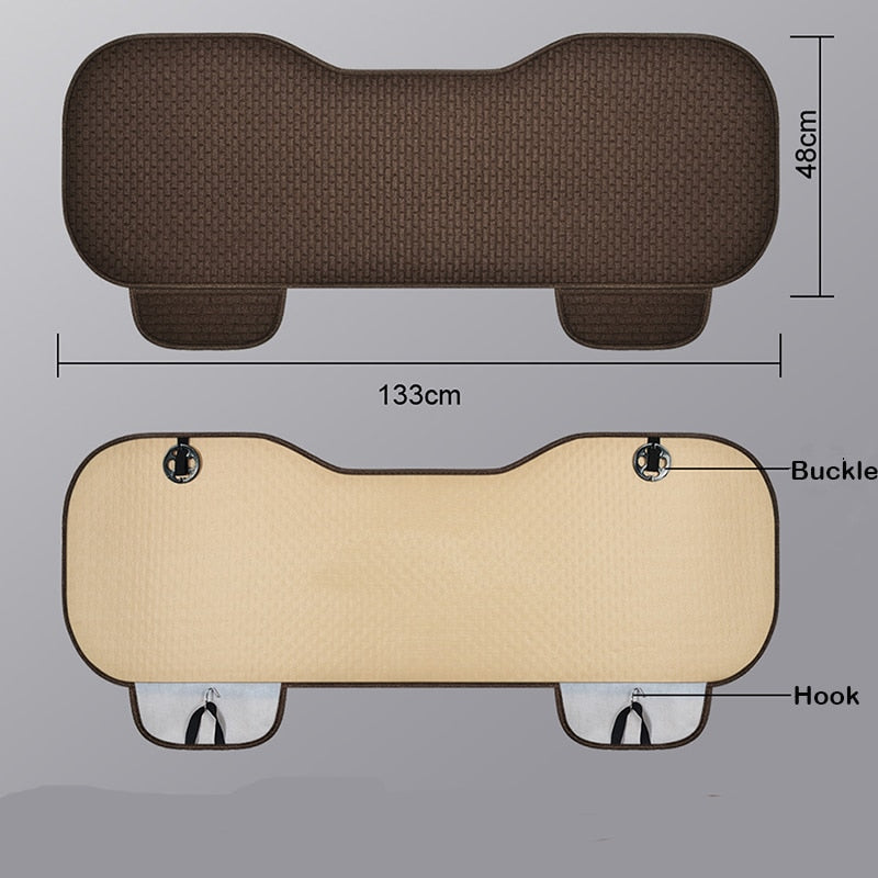 Car Seat Protector Anti-Slip & Waterproof Durable Flax