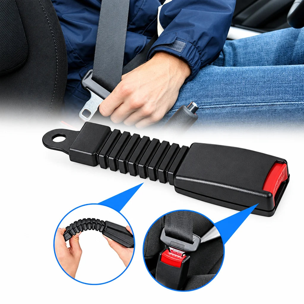 Car Seatbelt Extender Adjustable Rigid Rod Quick-Clip