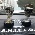 Car Skull Ornament Resin Swinging Adhesive Stickers