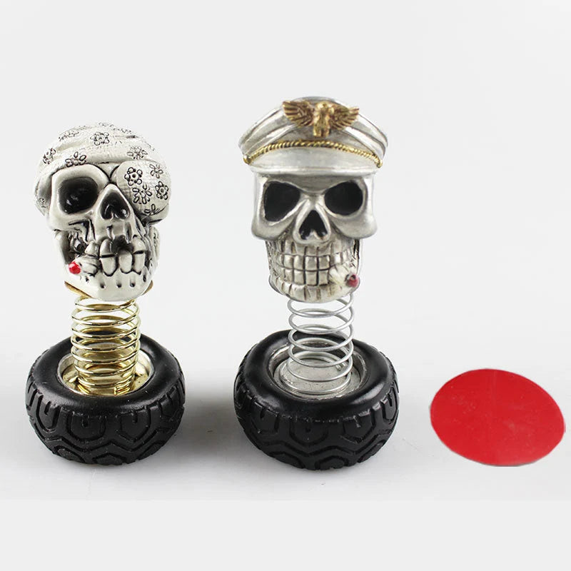Car Skull Ornament Resin Swinging Adhesive Stickers