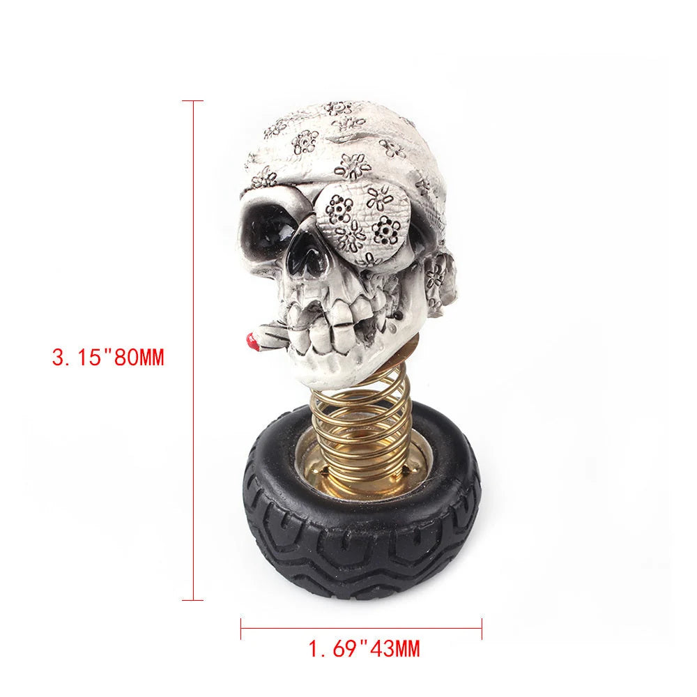 Car Skull Ornament Resin Swinging Adhesive Stickers