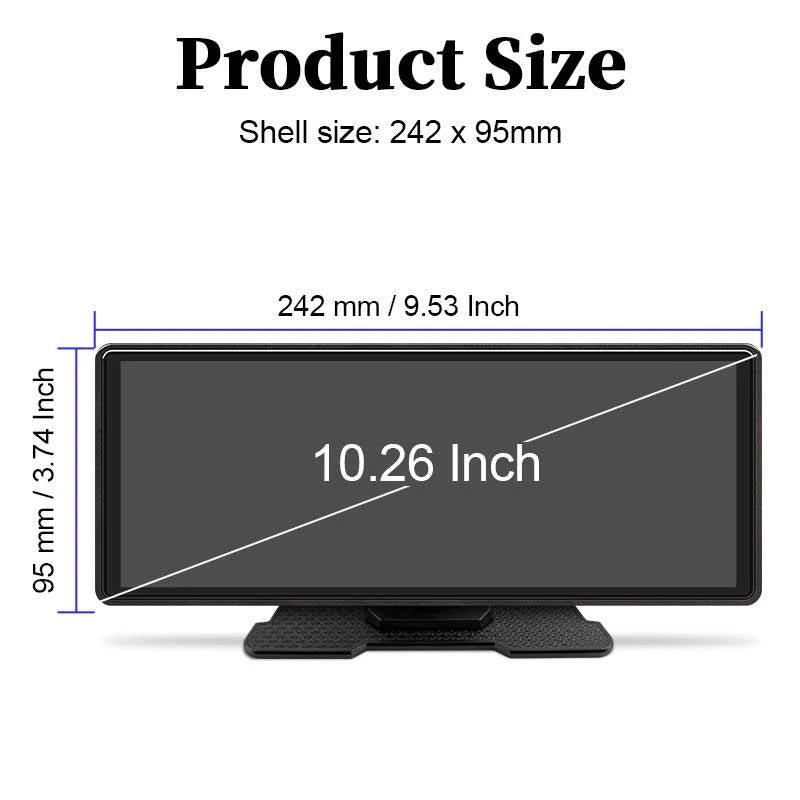 Car Stereo 10.26-Inch Touchscreen Wireless Pairing & Rear Camera