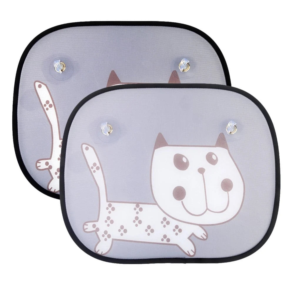 Car Sun Shade Cartoon UV Blocking Set of 2