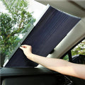 Car Sun Shade Retractable Aluminum-Lined UV Blocking Suction Cups