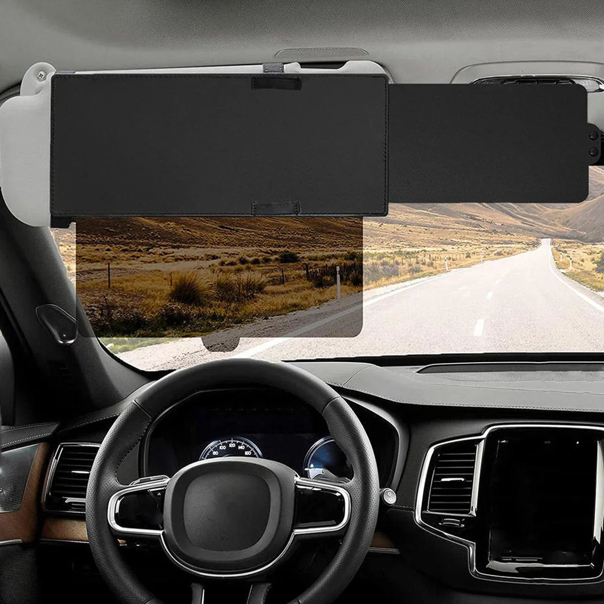 Car Sun Visor Polarized Anti-Glare Universal Clip-On Adjustable Angle