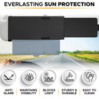 Car Sun Visor Polarized Anti-Glare Universal Clip-On Adjustable Angle