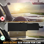Car Sun Visor Polarized Anti-Glare Universal Clip-On Adjustable Angle