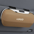 Car Sunglasses Holder Clip-On Microfiber Lined One-Hand Access