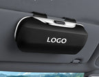 Car Sunglasses Holder Clip-On Microfiber Lined One-Hand Access