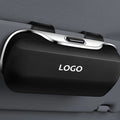 Car Sunglasses Holder Clip-On Microfiber Lined One-Hand Access