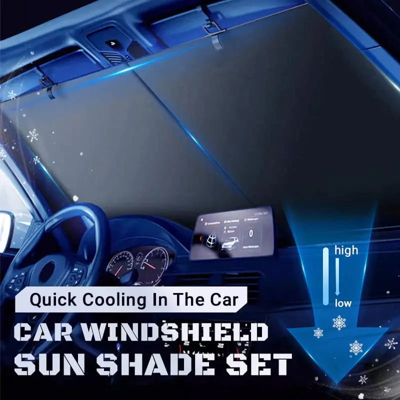 Car Sunshade Retractable Heat Shield & UV-Blocking