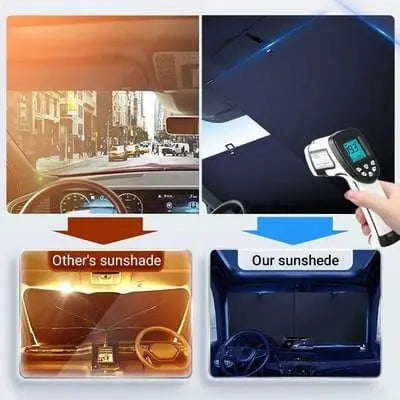 Car Sunshade Retractable Heat Shield & UV-Blocking