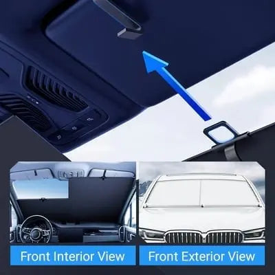 Car Sunshade Retractable Heat Shield & UV-Blocking