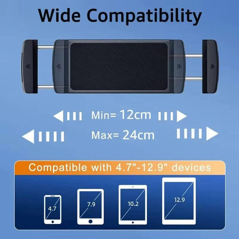 Car Tablet Mount 360 Degree Rotation Stainless Steel