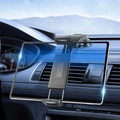 Car Tablet Mount 360° Rotation Silicone-Padded Stainless Steel Frame