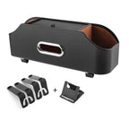 Car Tissue Box & Cup Holder Genuine Leather Compression-Resistant