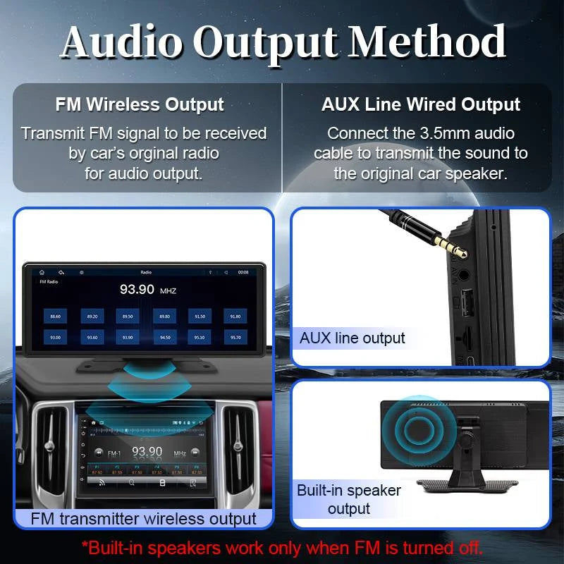 Car Touchscreen Stereo 10.26 Inch Wireless Pairing Backup Camera