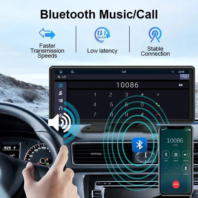 Car Touchscreen Stereo 10.26 Inch Wireless Pairing Backup Camera