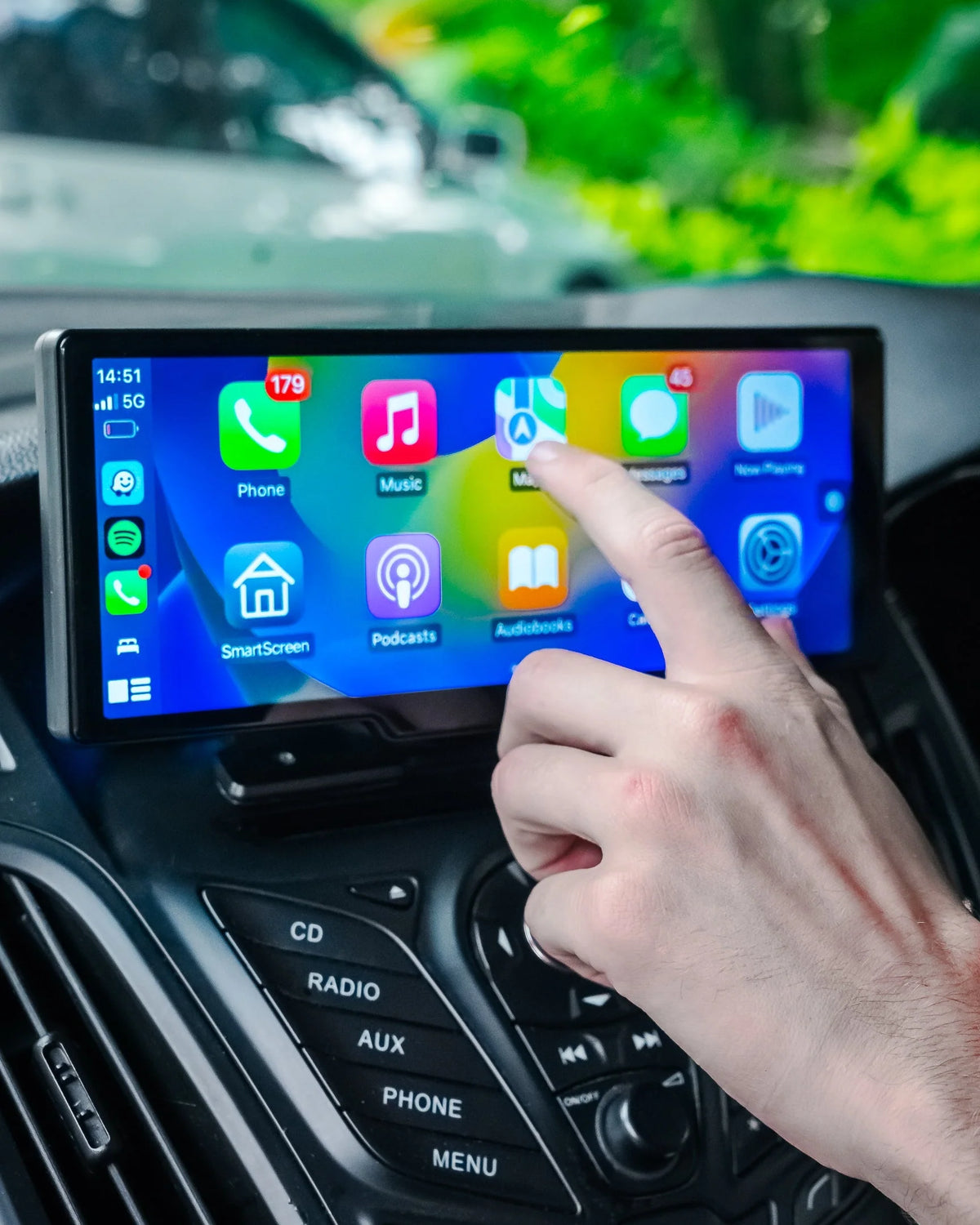 Car Touchscreen Wireless CarPlay & Android Auto GPS Navigation