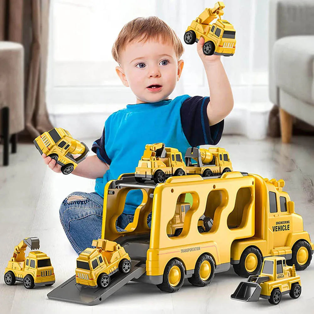 Car Transporter Playset Double-Deck Light & Music
