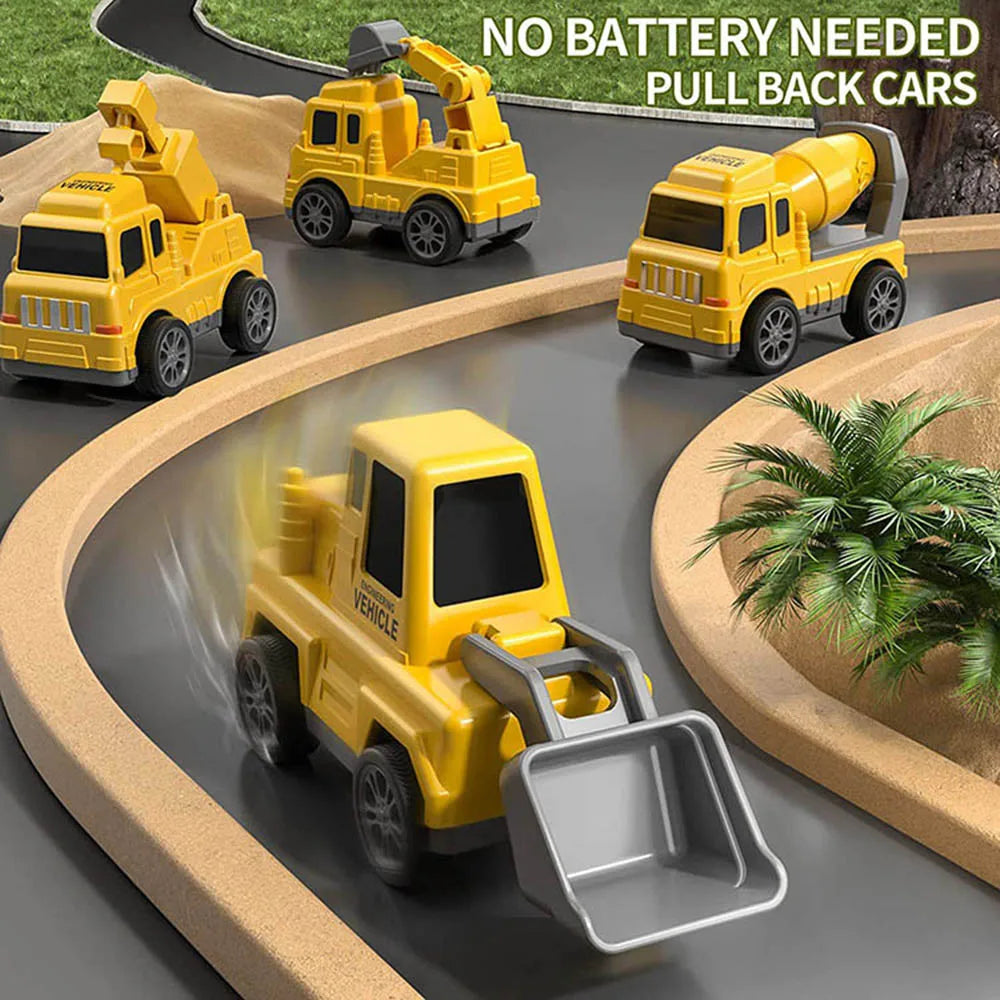 Car Transporter Playset Double-Deck Light & Music
