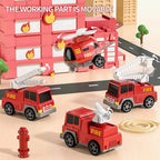 Car Transporter Playset Double-Deck Light & Music