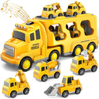 Car Transporter Playset Double-Deck Light & Music
