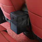Car Trash Can Denim Exterior Waterproof Lining & Concealing Lid