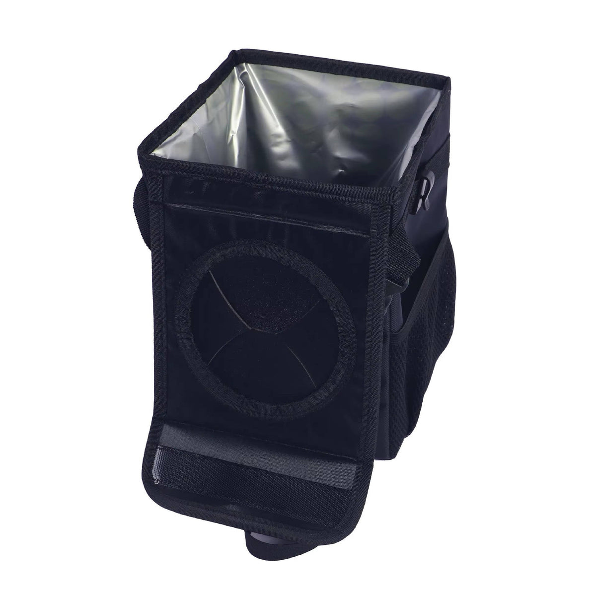 Car Trash Can Denim Exterior Waterproof Lining & Concealing Lid