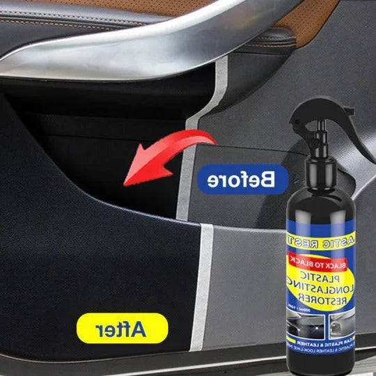 Car Trim Restorer Black Gloss Air-Dry Interior & Exterior