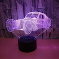 Car USB Night Light 3D Color-Changing Remote & Touch