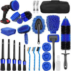 Car Wash Brush Set 26-Piece Soft Bristles