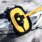 Car Wash Brush Telescopic Rotating Head & Microfiber Chenille