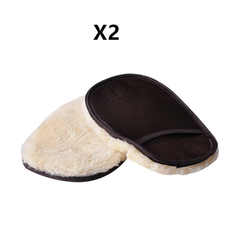 Car Wash Glove Plush Imitation Wool Elastic Sleeve Machine Washable