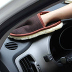 Car Wash Glove Plush Imitation Wool Elastic Sleeve Machine Washable