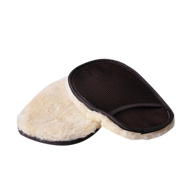 Car Wash Glove Plush Imitation Wool Elastic Sleeve Machine Washable