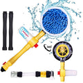 Car Wash Mitt Chenille Microfiber 360° Rotating Telescopic Handle