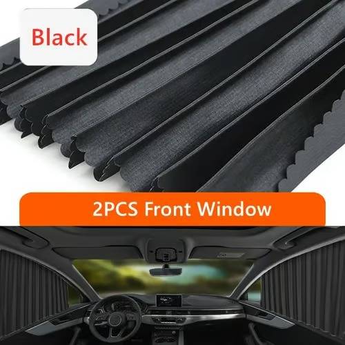Car Window Shades Dual Panel Magnetic UV Blocking