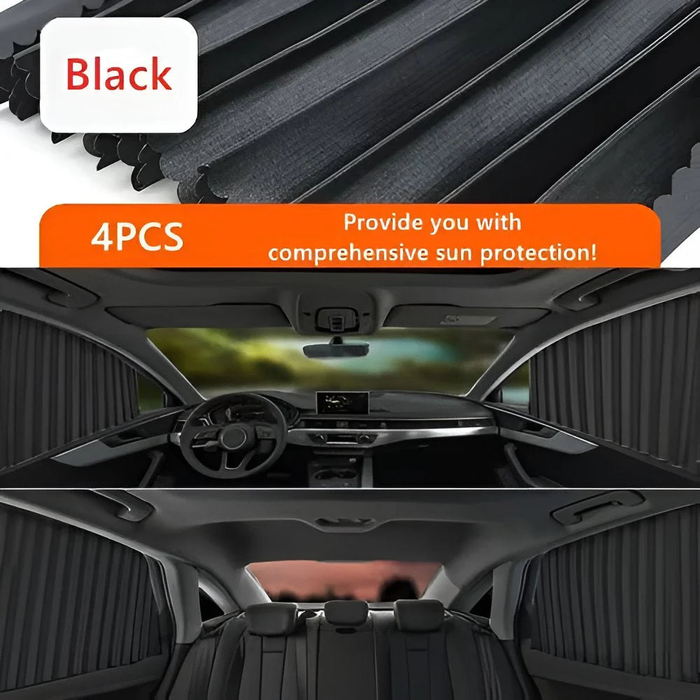 Car Window Shades Dual Panel Magnetic UV Blocking