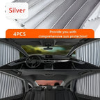 Car Window Shades Dual Panel Magnetic UV Blocking