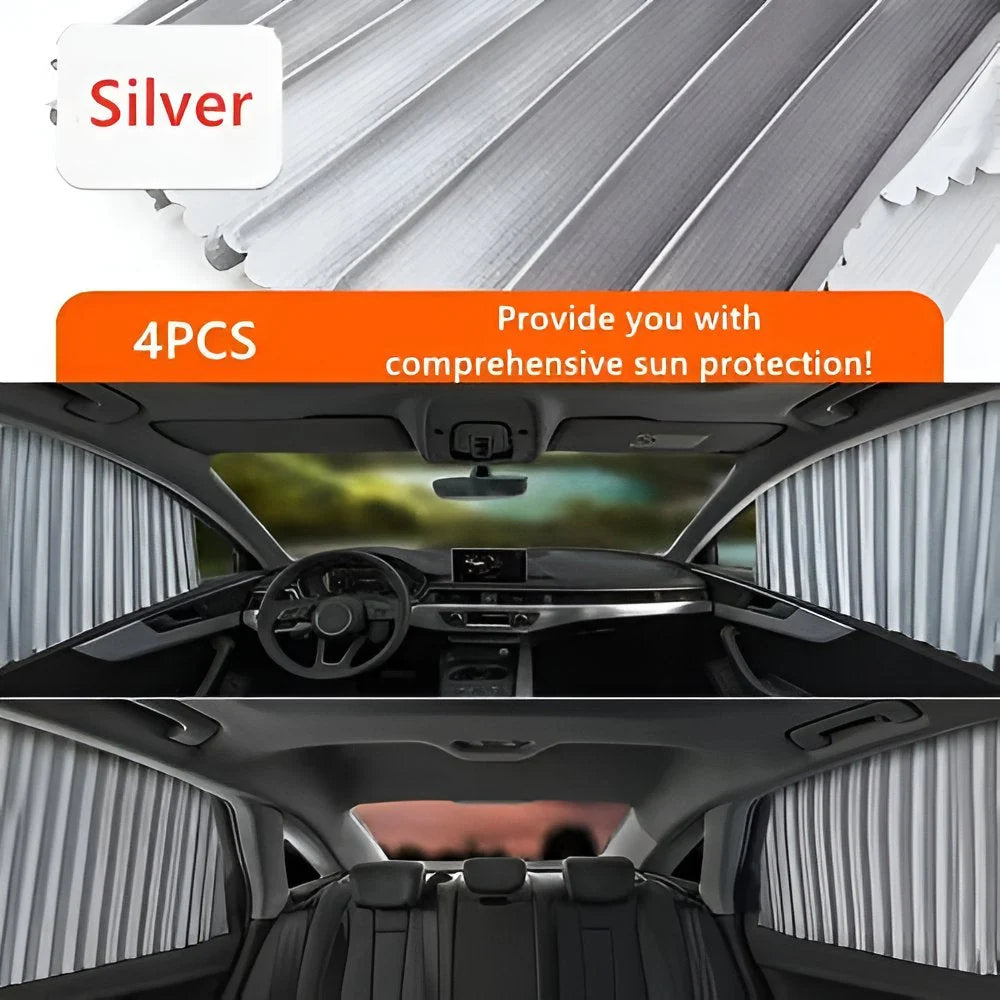 Car Window Shades Dual Panel Magnetic UV Blocking