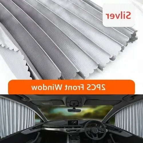 Car Window Shades Dual Panel Magnetic UV Blocking