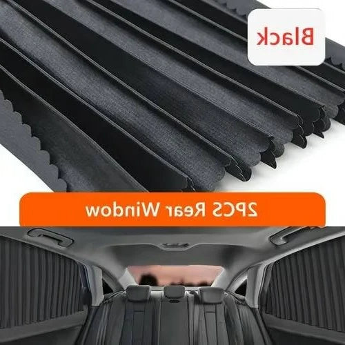 Car Window Shades Dual Panel Magnetic UV Blocking