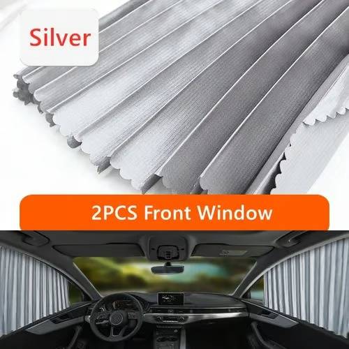 Car Window Shades Dual Panel Magnetic UV Blocking