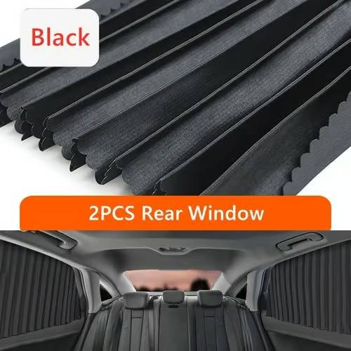 Car Window Shades Dual Panel Magnetic UV Blocking